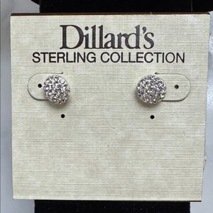 Sterling Silver Cluster Earrings